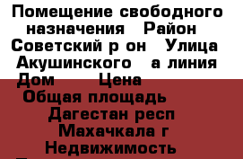 Помещение свободного назначения › Район ­ Советский р-он › Улица ­ Акушинского 1 а линия › Дом ­ 9 › Цена ­ 2 300 000 › Общая площадь ­ 100 - Дагестан респ., Махачкала г. Недвижимость » Помещения продажа   